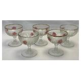 (K) Vintage Jeanette Glass Co Iris & Herringbone