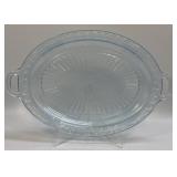 (J) Vintage Anchor Hocking Glass Company Ice Blue