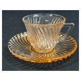 (J) Vintage Federal Glass Company Pink "Diana"