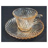 (J) Vintage Federal Glass Company Pink "Diana"