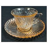 (J) Vintage Federal Glass Company Pink "Diana"