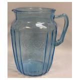 (K) Vintage Anchor Hocking Glass Company Ice Blue