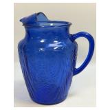 (K) Vintage Hazel Atlas Royal Lace Cobalt Blue 96