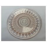 (K) Vintage Jeanette Glass Co Holiday Pink Buttons