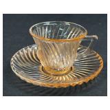 (J) Vintage Federal Glass Company Pink "Diana"