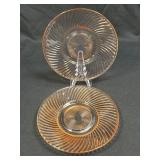 (J) Vintage Federal Glass Company Pink "Diana"