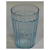 (J) Vintage Anchor Hocking Glass Company Ice Blue