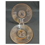 (J) Vintage Federal Glass Company Pink "Diana"