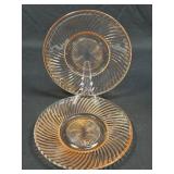 (J) Vintage Federal Glass Company Pink "Diana"