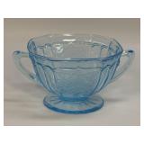 (J) Vintage Anchor Hocking Glass Company Ice Blue