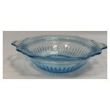 (J) Vintage Anchor Hocking Glass Company Ice Blue