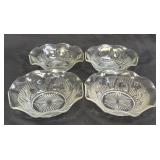(K) Vintage Jeanette Glass Co Iris & Herringbone