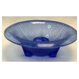 (K) Vintage Hazel Atlas Royal Lace Cobalt Blue 3