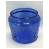 (K) Vintage Hazel Atlas Royal Lace Cobalt Blue