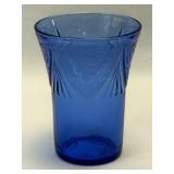 (K) Vintage Hazel Atlas Royal Lace Cobalt Blue 9