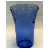 (K) Vintage Hazel Atlas Royal Lace Cobalt Blue 12