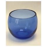 (K) Vintage Hazel Atlas Royal Lace Cobalt Blue