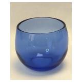 (K) Vintage Hazel Atlas Royal Lace Cobalt Blue