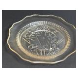 (L) Vintage Jeannette Depression Glass Iris and