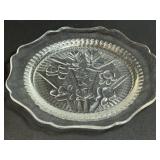 (L) Vintage Jeannette Depression Glass Iris and