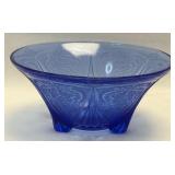 (K) Vintage Hazel Atlas Royal Lace Cobalt Blue 3