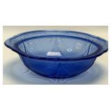 (K) Vintage Hazel Atlas Royal Lace Cobalt Blue
