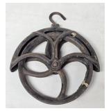 (F) Cast Iron 9" Well Pulley