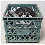 (F) Crate w/ Large Eye-Bolt Anchors, Lawnmower