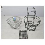 (FL) 2-Wire Hanging Basket Frames 2-Window Basket