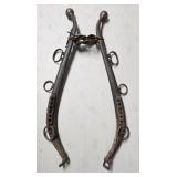 (FL) Antique Metal Horse Hames 28"
