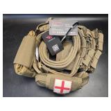 (D) Yakeda Battle Belt 7 in 1 Tactical Modular
