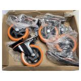 (D) 4- 4" Caster Wheels w/ Brakes