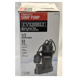 (D) Everbilt 1/2 HP Sump Pump 53 GPM