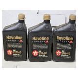 (FL) 3- Opened Quarts of Motor Oil (approx 3/4