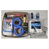 (F) Painting Supplies- Dropcloth, Paint Brush &