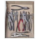 (FL) Assorted Pliers, Dykes & Vise Grips
