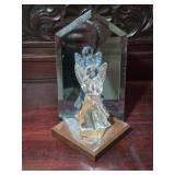Glass Angel Figure w/ Mirror 8' tall