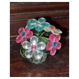 Plastic Flowers Decor 2¾' tall