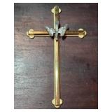 Brass Cross Wall Decor 9¼'x 5'