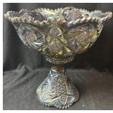 Imperial Glass Whirling Peacock Carnival Glass