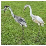 2 Metal Stork Figures 36' tall