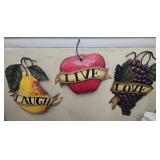 Metal Fruit Wall Deco Aprox 20'T
