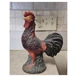 Hand Painted Ceramic Rooster 13½' T