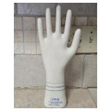 Vintage Large 1984 Porcelain Glove Mold 13¾' tall
