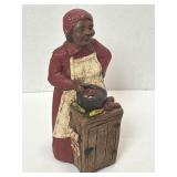 6 1/2' Folkart Figure Signed & Dated