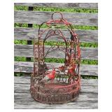 Wire Bird Cage Yard Decor 13' tall
