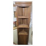 Wooden Corner Shelf 18'W 73¼'H