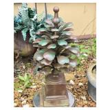 Uttermost Suzuha Metal Finial Pinecone Statue 26'