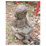 Concrete Child Reading Book 18' tall