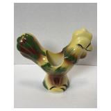 Vintage Ceramic Rooster Chicken Wall Pocket